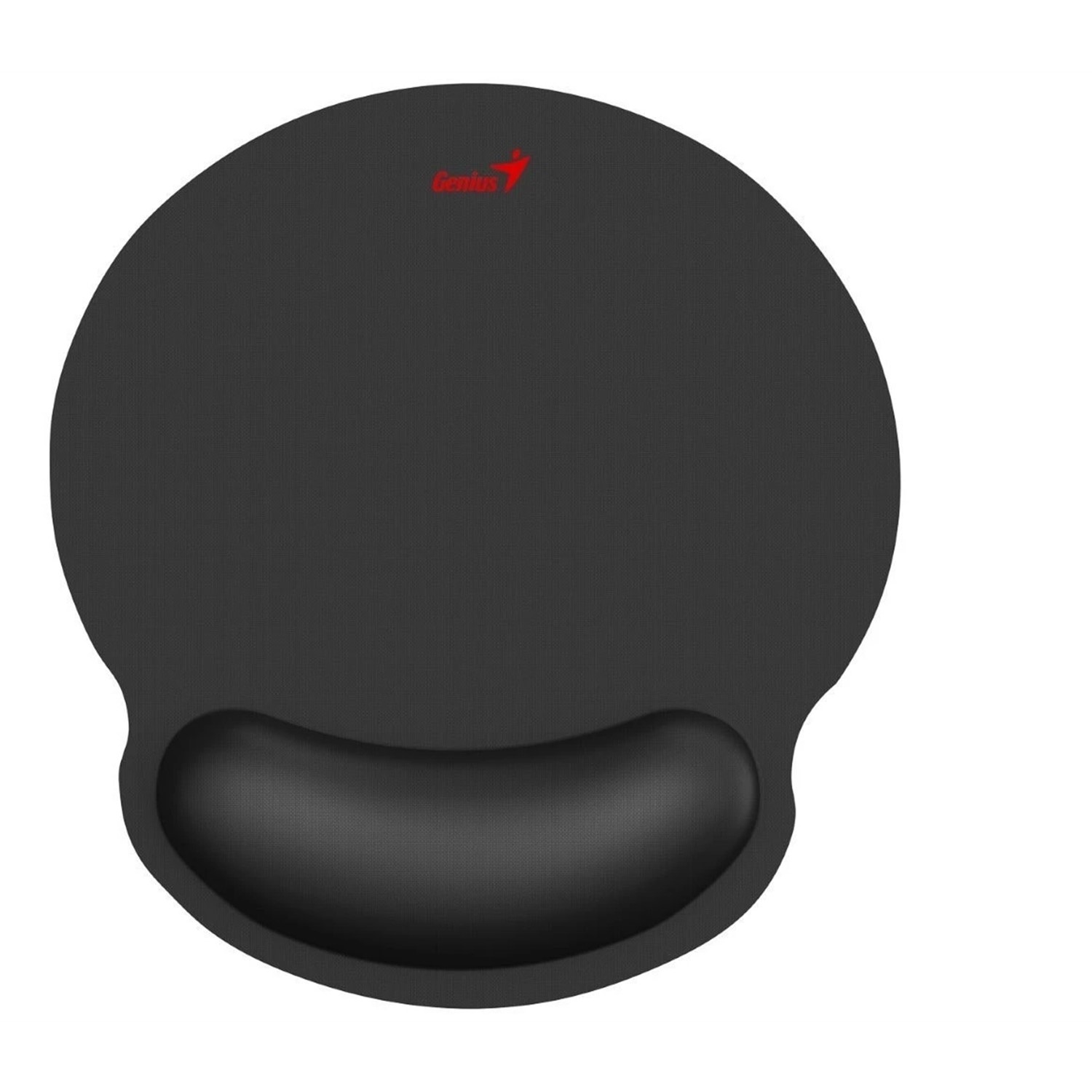 Genius Computer Technology G-WMP100 Ergonomic Mouse Pad with Wrist Rest for Support and Comfort with Anti-Slip Rubber Base, Black