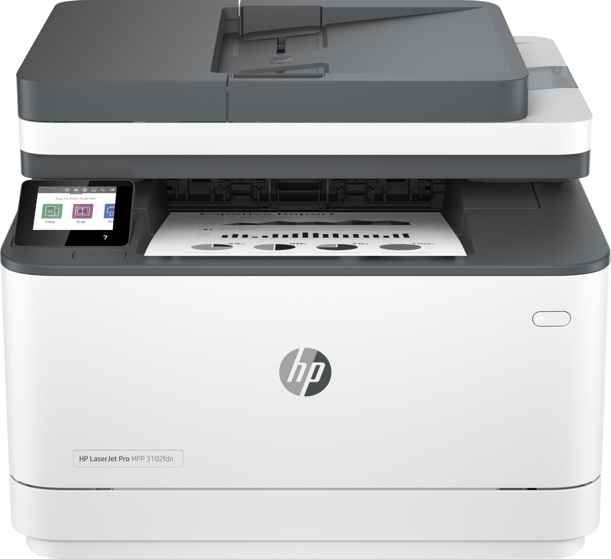 HP LaserJet Pro 3102fdn Multifunction Black and white Printer, Ethernet Only; Copier, Scanner