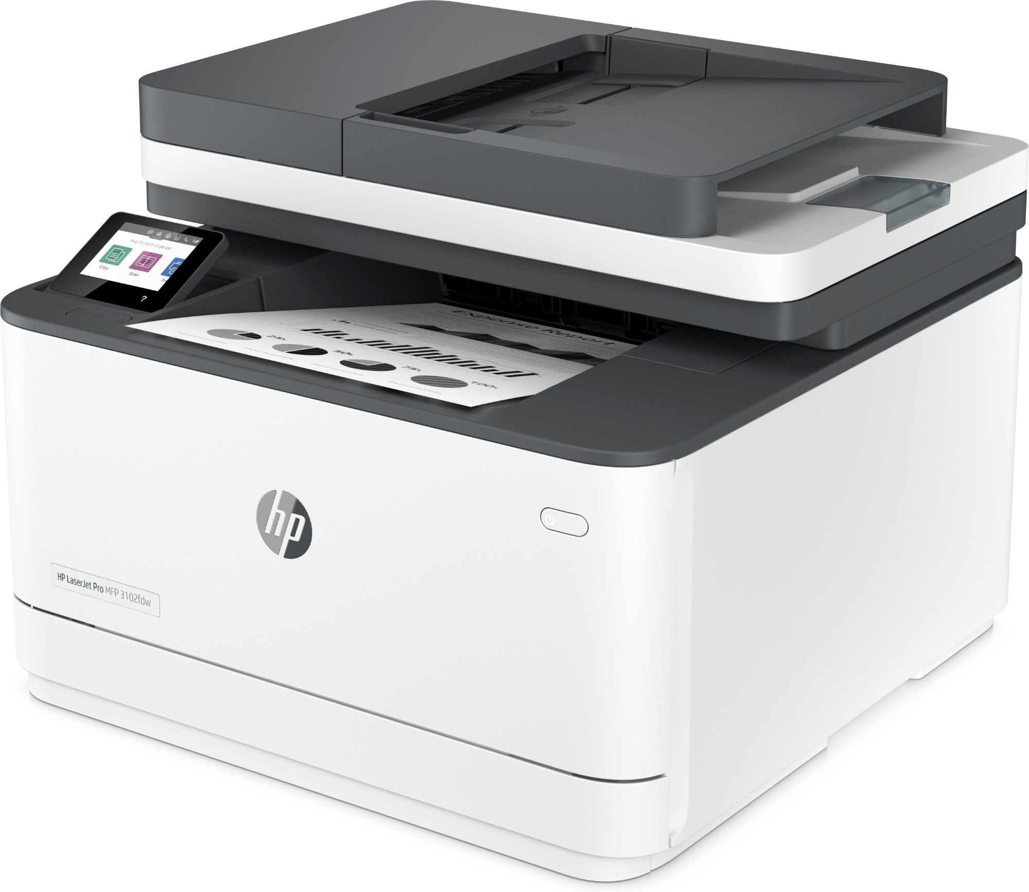 HP LaserJet Pro 3102fdw Wireless Multifunction Black and white Printer, Copier, Scanner; Duplex