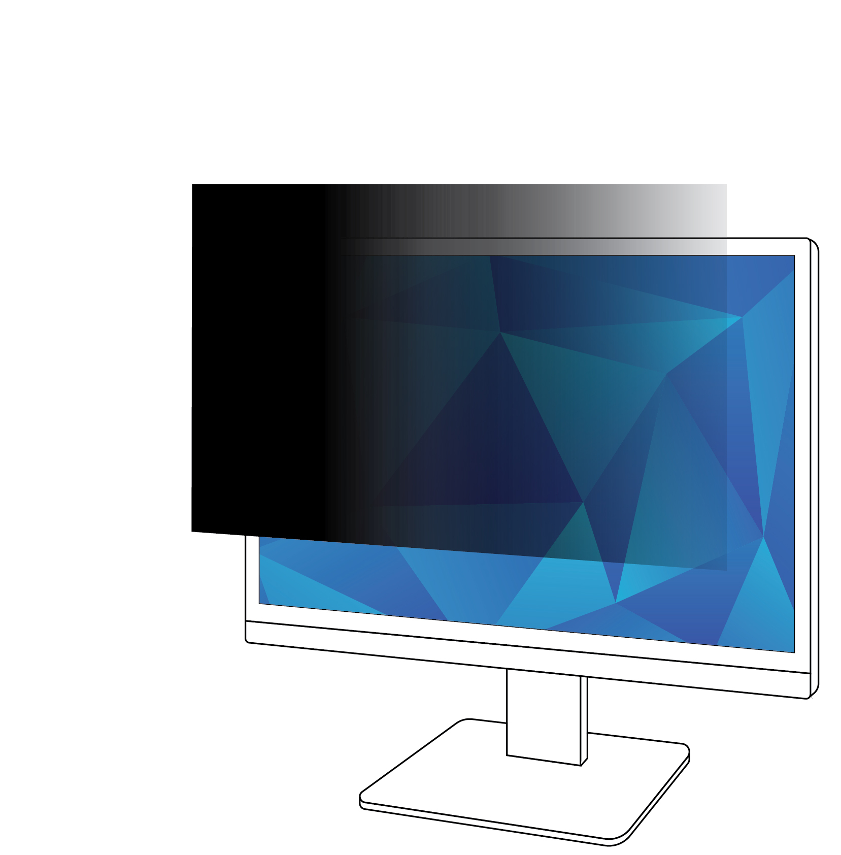 3M Privacy Filter for 30in Monitor, 16:10, PF300W1B