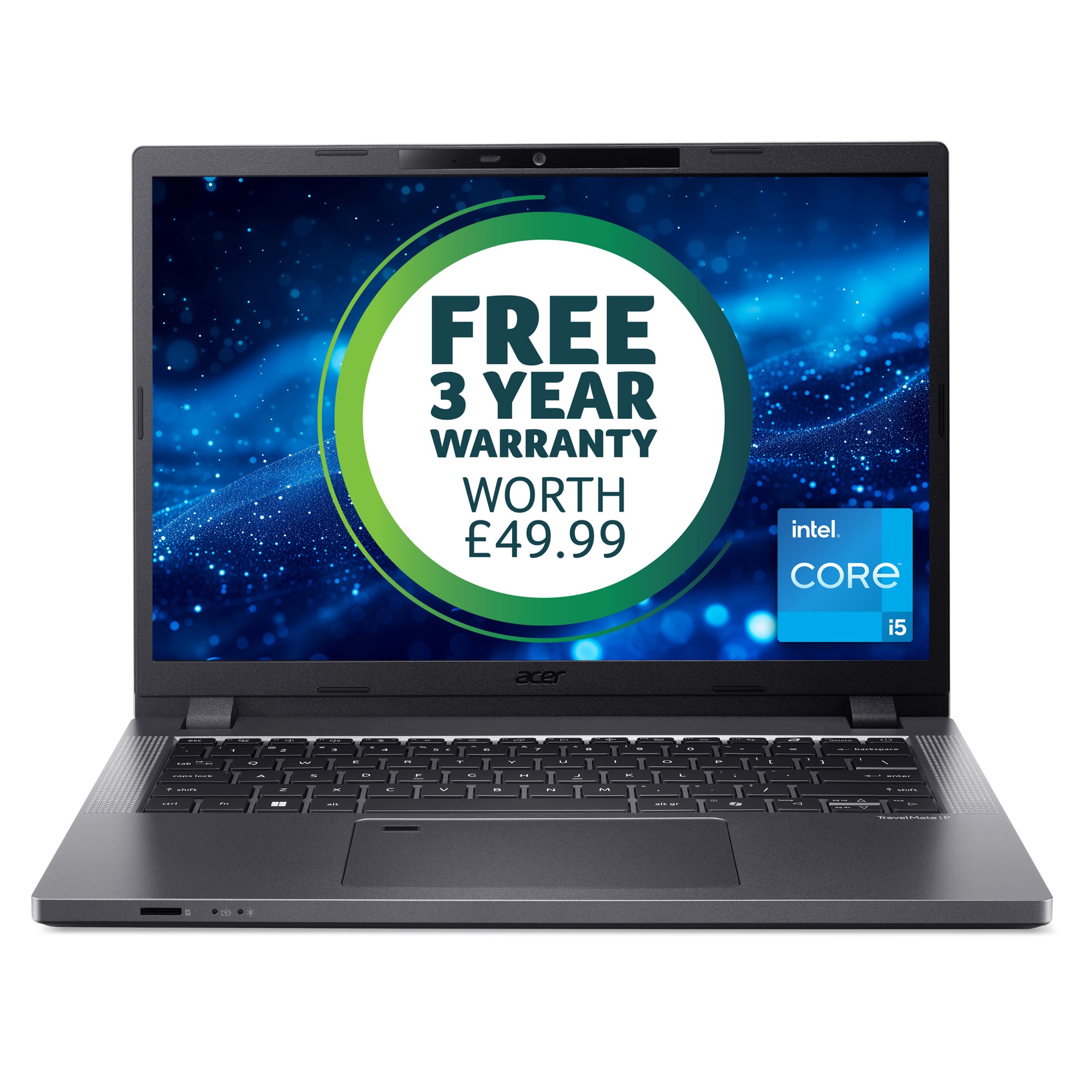 Acer TravelMate P2 (TMP214-55-G2-TCO) Intel i5-1335U, 16GB, 512GB SSD, 14" WUXGA, Win11Pro Notebook