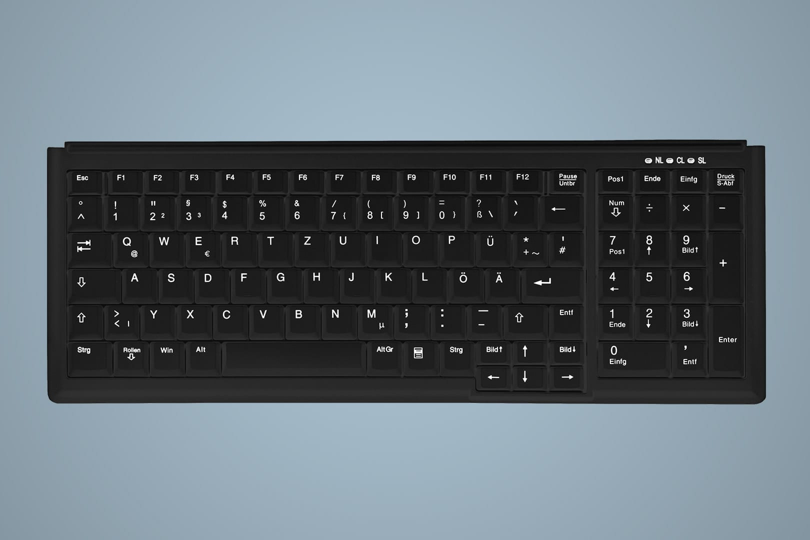 Active Key АК-7000 keyboard Industrial PS/2 QWERTY UK English Black