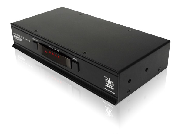 ADDER ADDERView Pro DisplayPort KVM switch Rack mounting Black