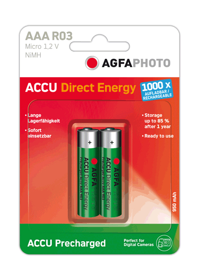 AgfaPhoto Direct Energy AAA Nickel-Metal Hydride (NiMH)
