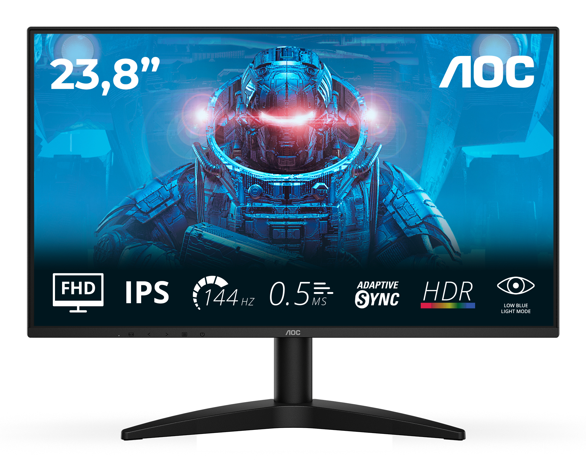 AOC 24B36X computer monitor 60.5 cm (23.8") 1920 x 1080 pixels Full HD LED Black