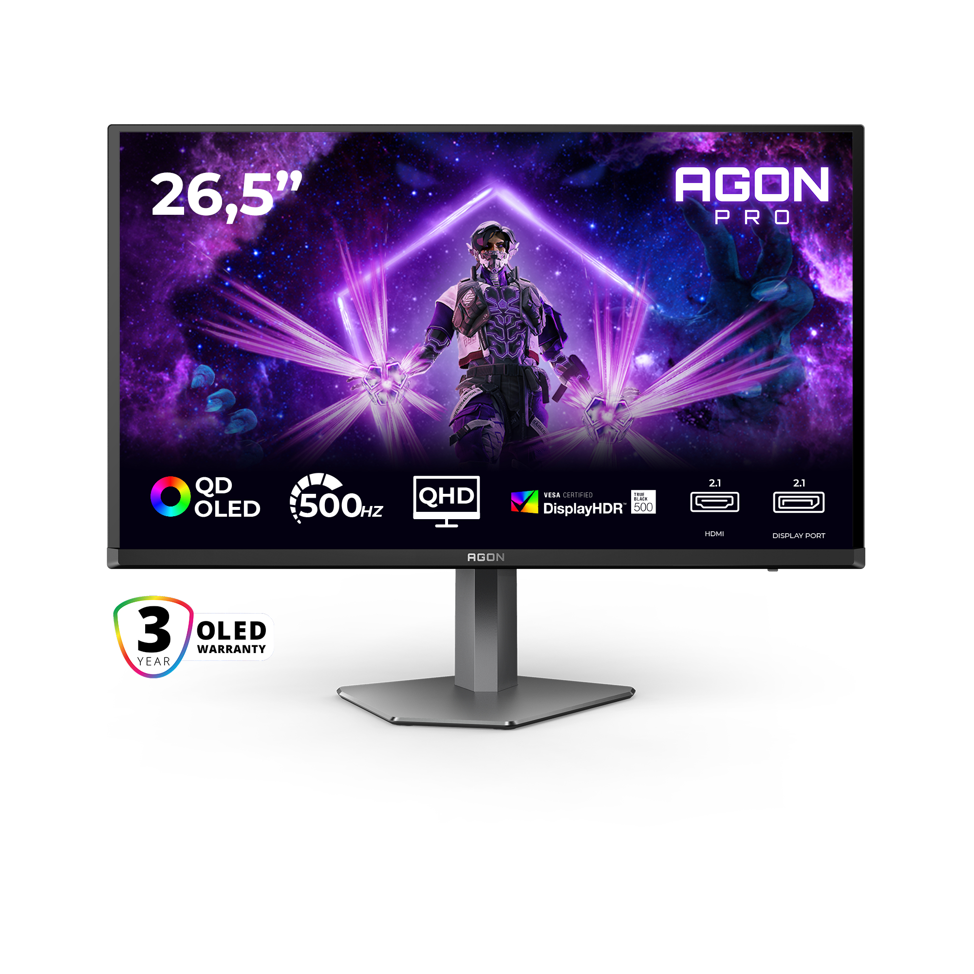 AOC 27" AG276QKD2, 2560x1440, 500Hz computer monitor