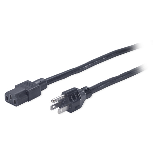 APC PWR C13 / 5-15P, 2.4 m Black 2.44 m C13 coupler NEMA 5-15P