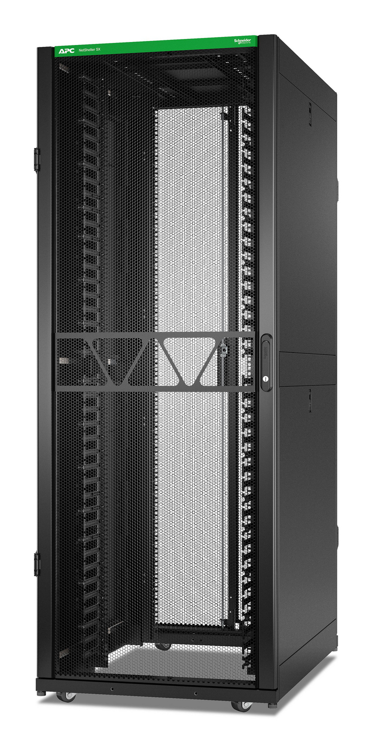 APC NetShelter SX Networking Enclosure, 42U, 1991H x 750W x 1070D mm, wtih Sides, Black