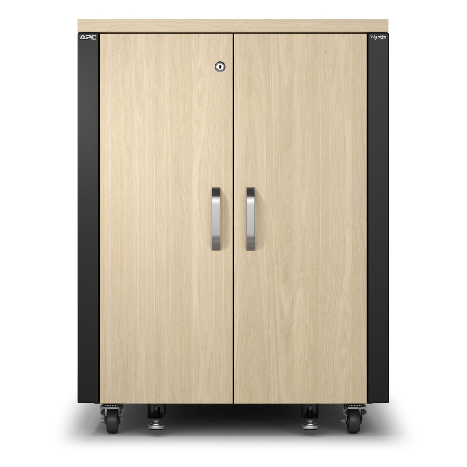 APC NetShelter Soundproof, 17U, Server Rack Enclosure, 230V, Maple
