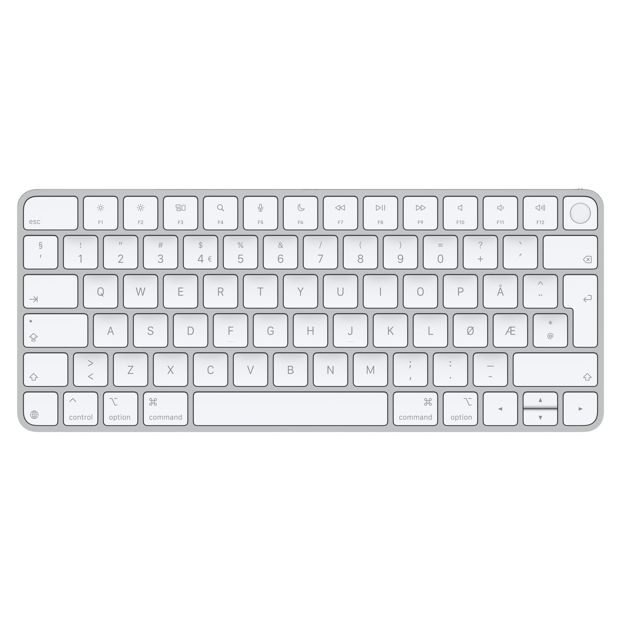 Apple Magic Keyboard with Touch ID for Mac models with silicon (USB–C) - Norwegian