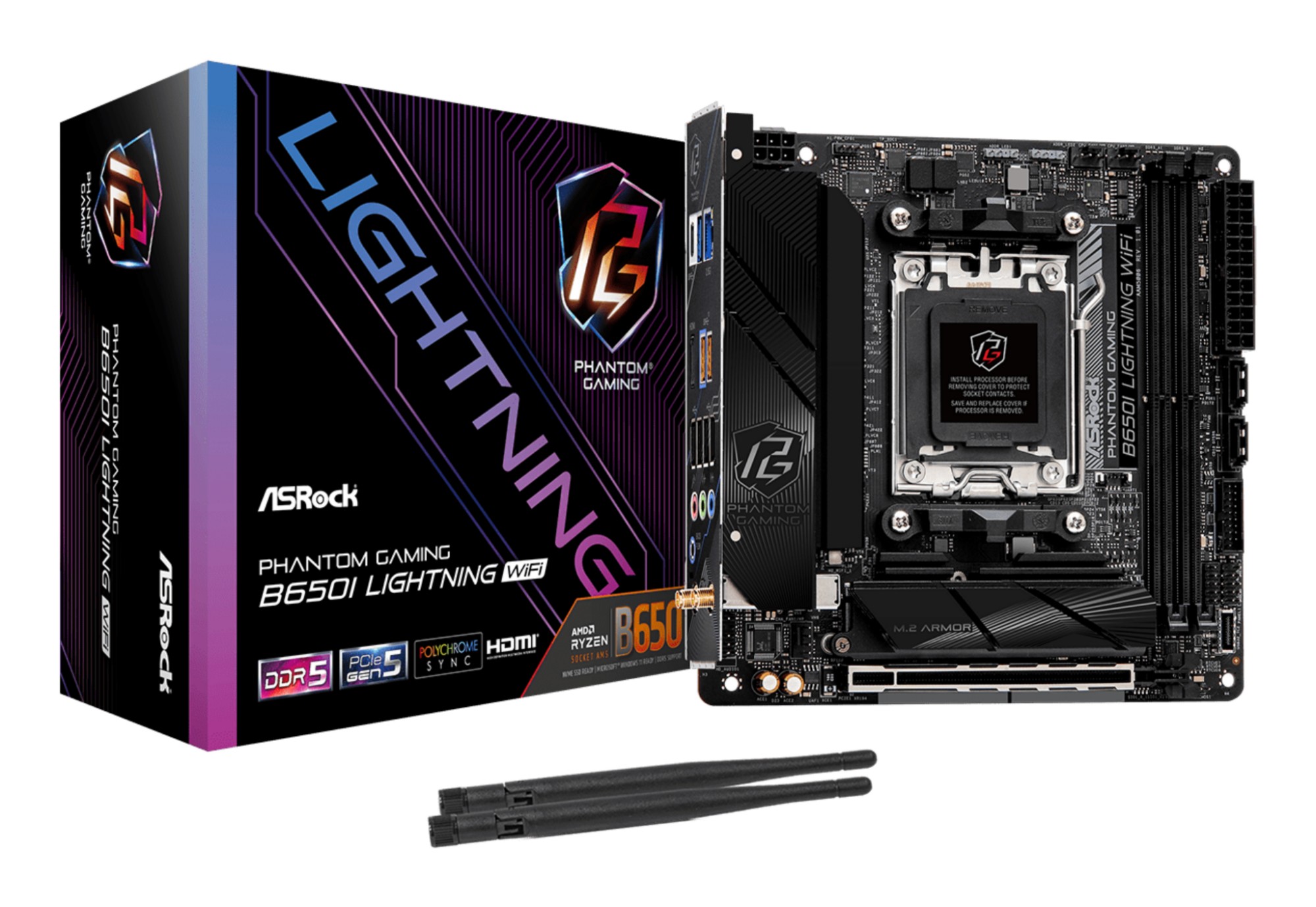 Asrock B650I Lightning WiFi AMD B650 Socket AM5 mini ITX
