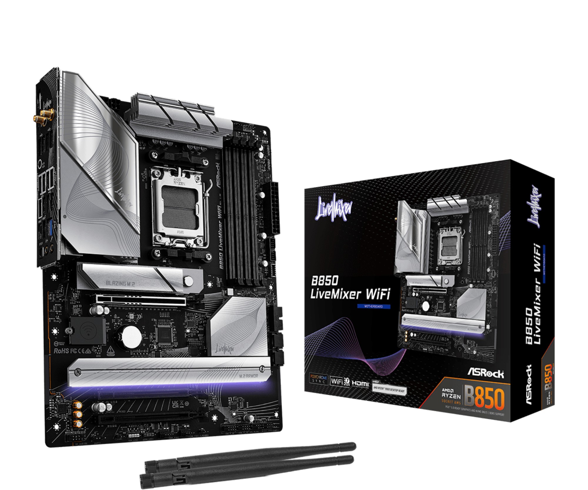 Asrock B850 LiveMixer WiFi AMD B850 Socket AM5 ATX
