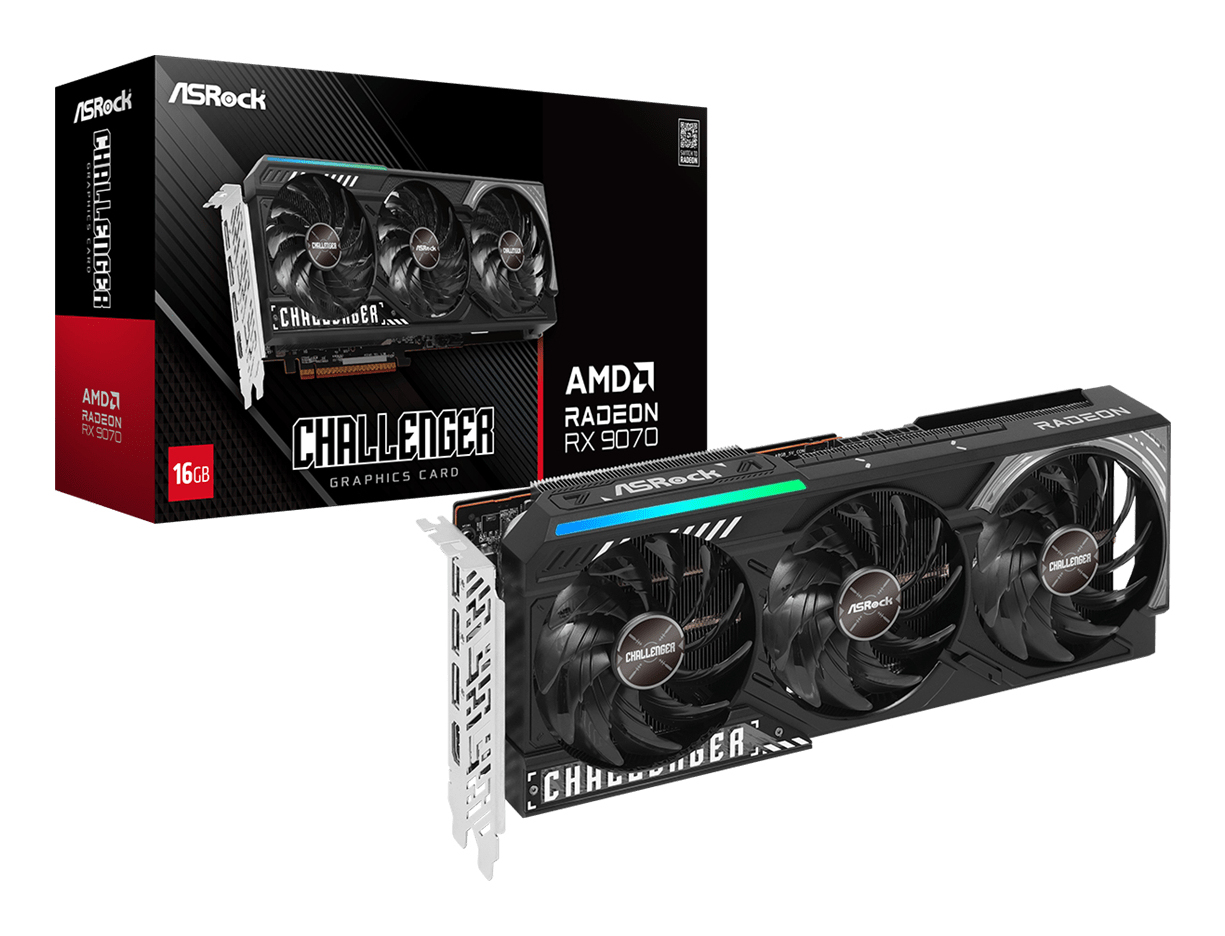 Asrock AMD Radeon RX 9070 Challenger 16GB GDDR6
