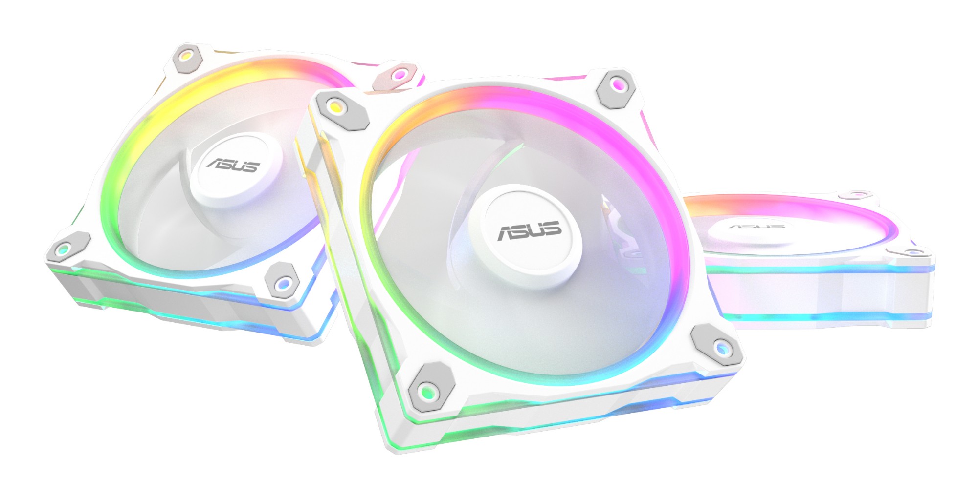 ASUS Prime MR120 Fan ARGB White 3in1 Computer case 12 cm