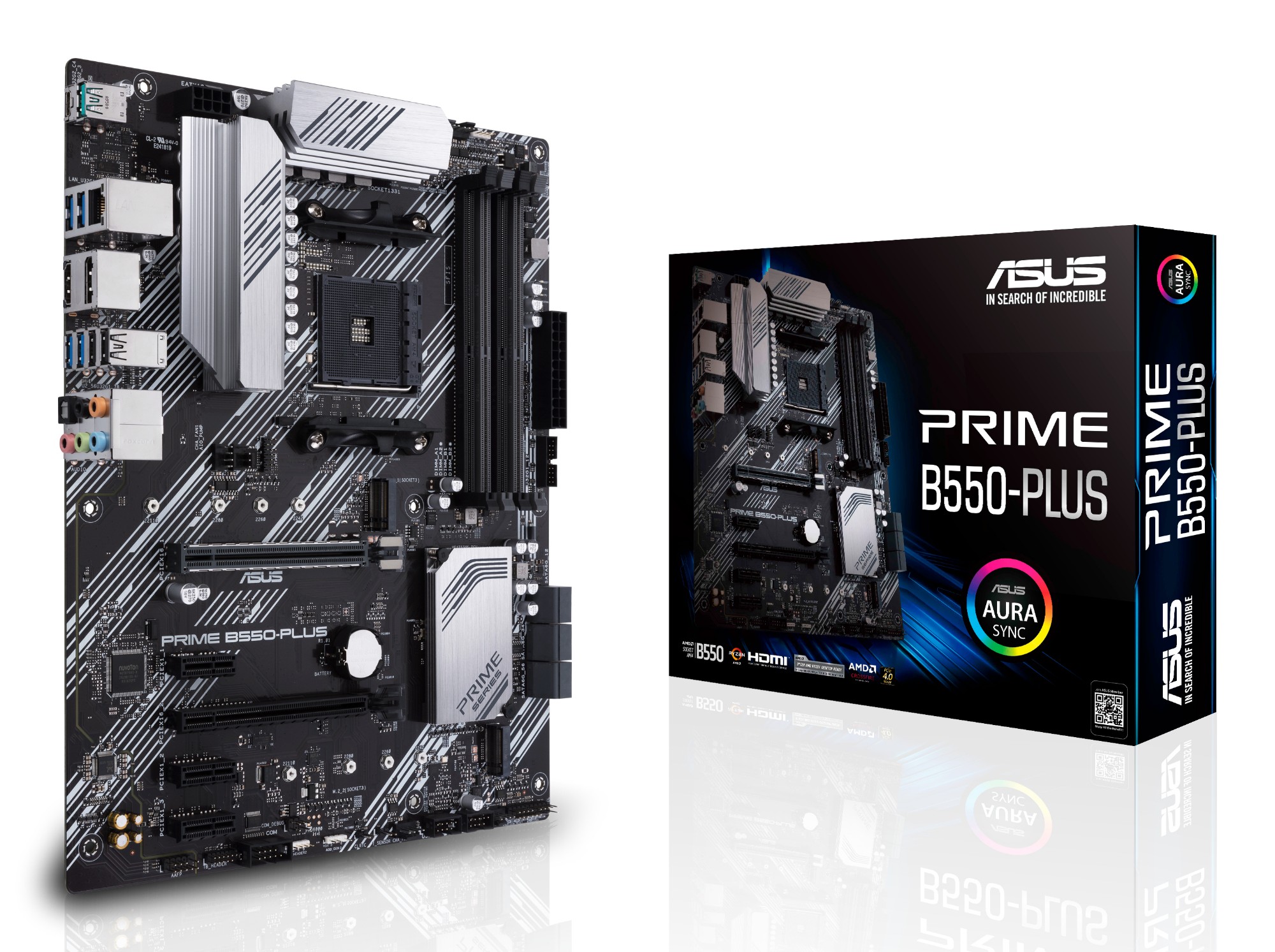 ASUS PRIME B550-PLUS AMD B550 Socket AM4 ATX