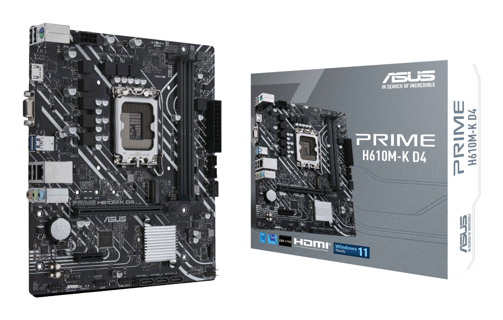 ASUS PRIME H610M-K D4 Intel H610 LGA 1700 micro ATX