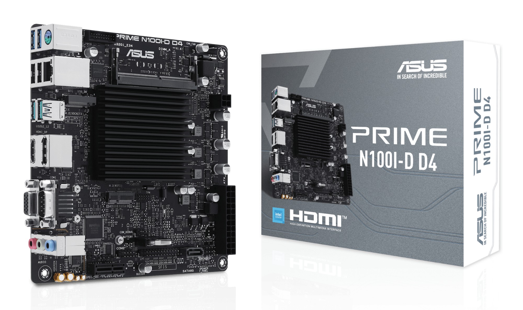 ASUS PRIME N100I-D D4 NA (integrated CPU) mini ITX