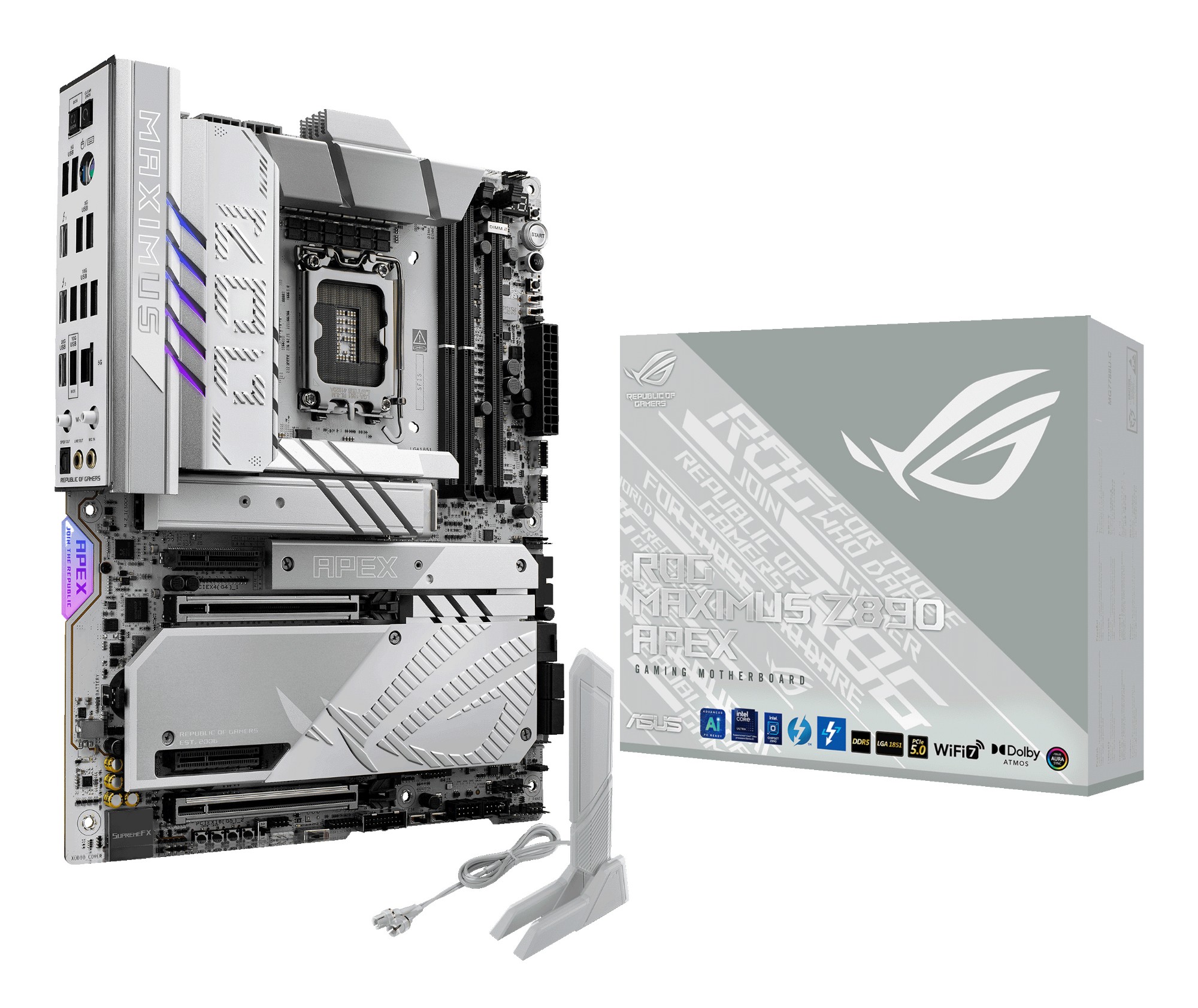 ASUS ROG MAXIMUS Z890 APEX Intel Z890 LGA 1851 (Socket V1) ATX