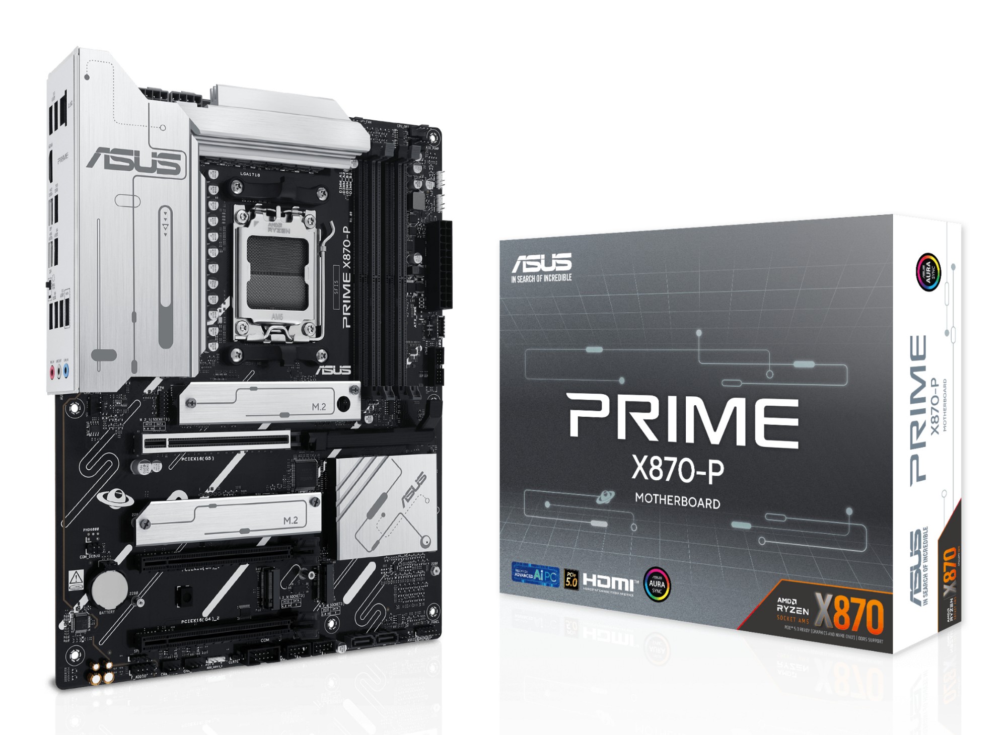 ASUS PRIME X870-P AMD X870 Socket AM5 ATX