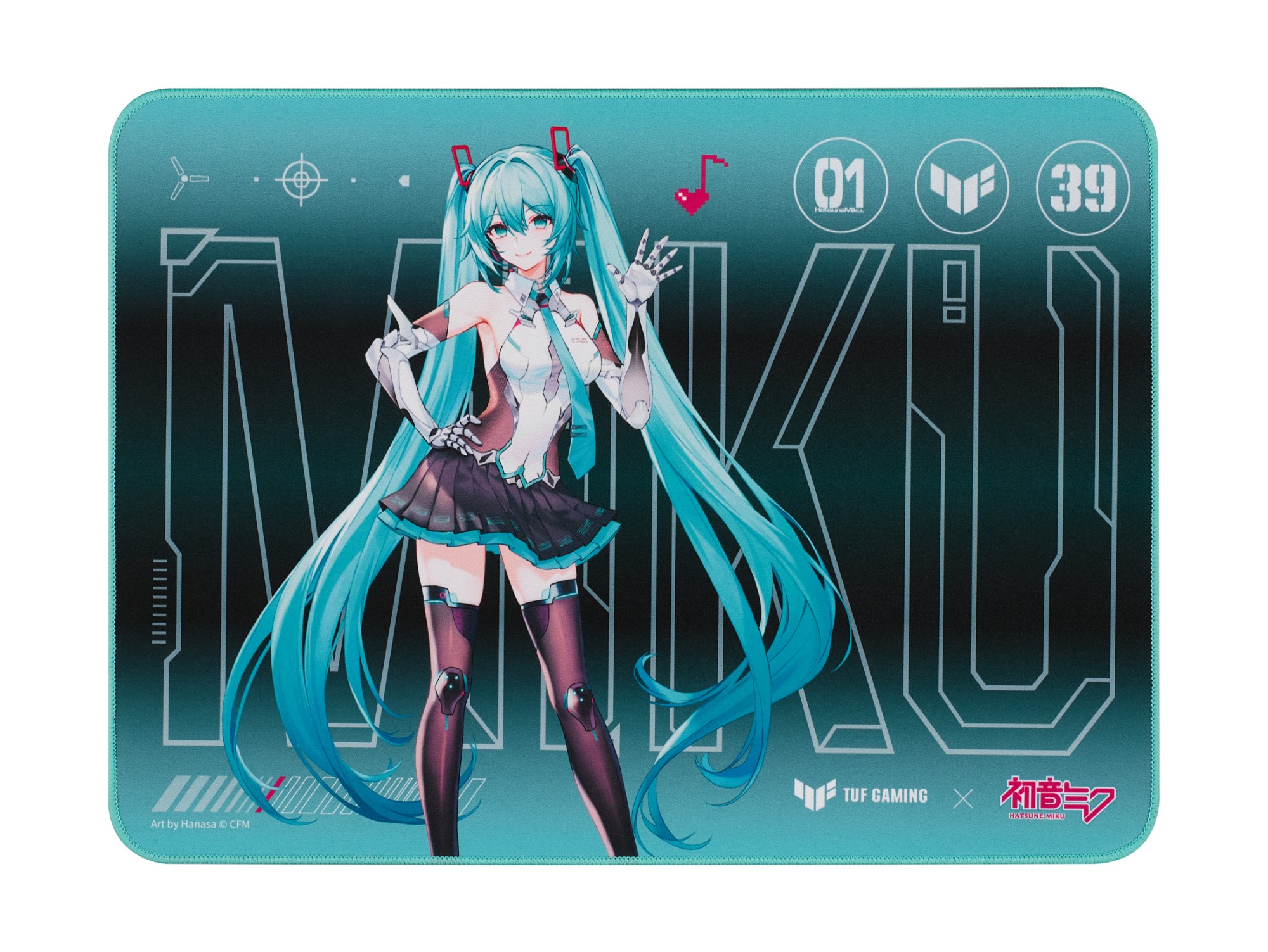 ASUS TUF Gaming P1 Hatsune Miku Edition Gaming mouse pad Turquoise