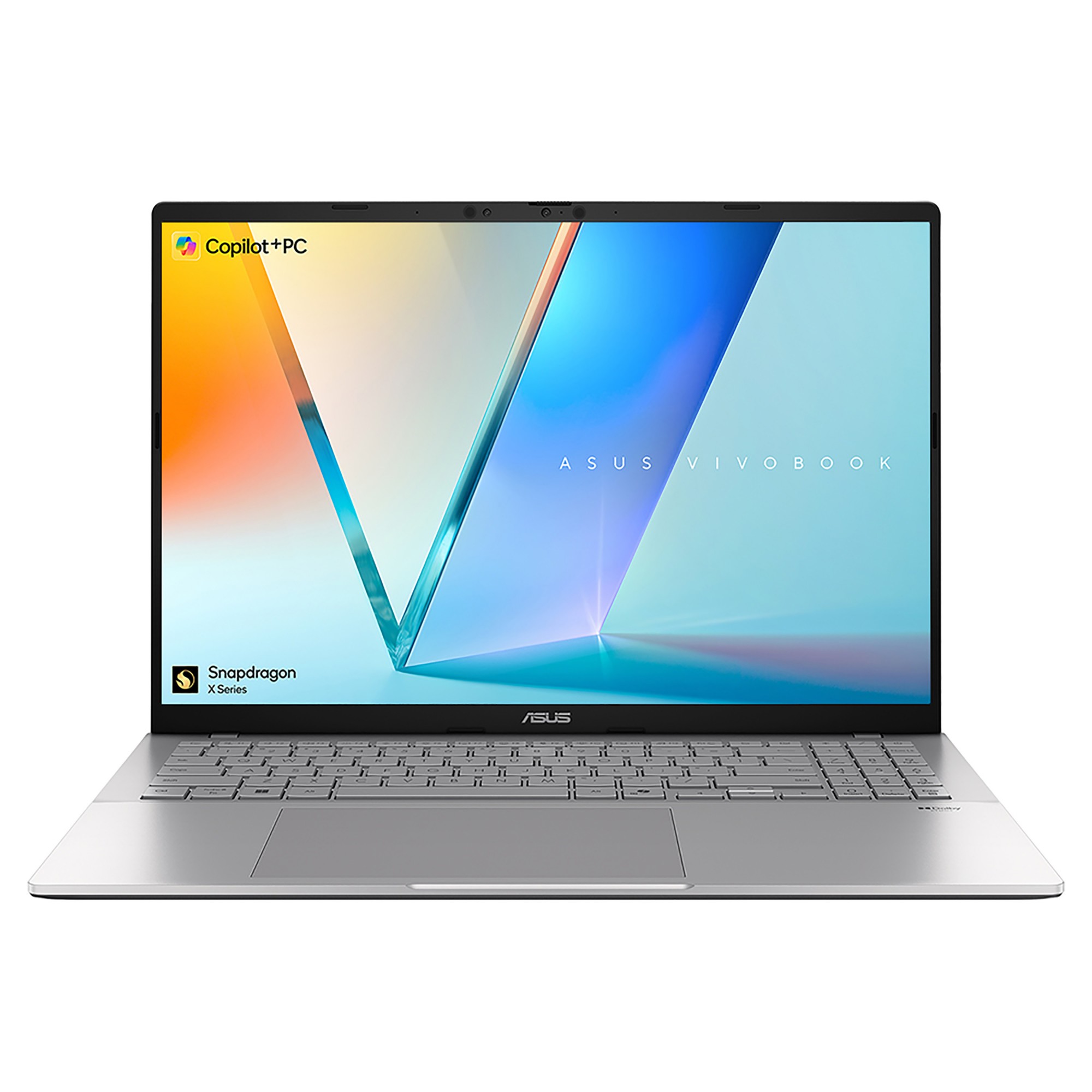 ASUS Vivobook S3607QA-PL004W Copilot+ PC Qualcomm Snapdragon X1-26-100 Laptop 40.6 cm (16") WUXGA 16 GB LPDDR5x-SDRAM 512 GB SSD Wi-Fi 6E (802.11ax) Windows 11 Home Silver