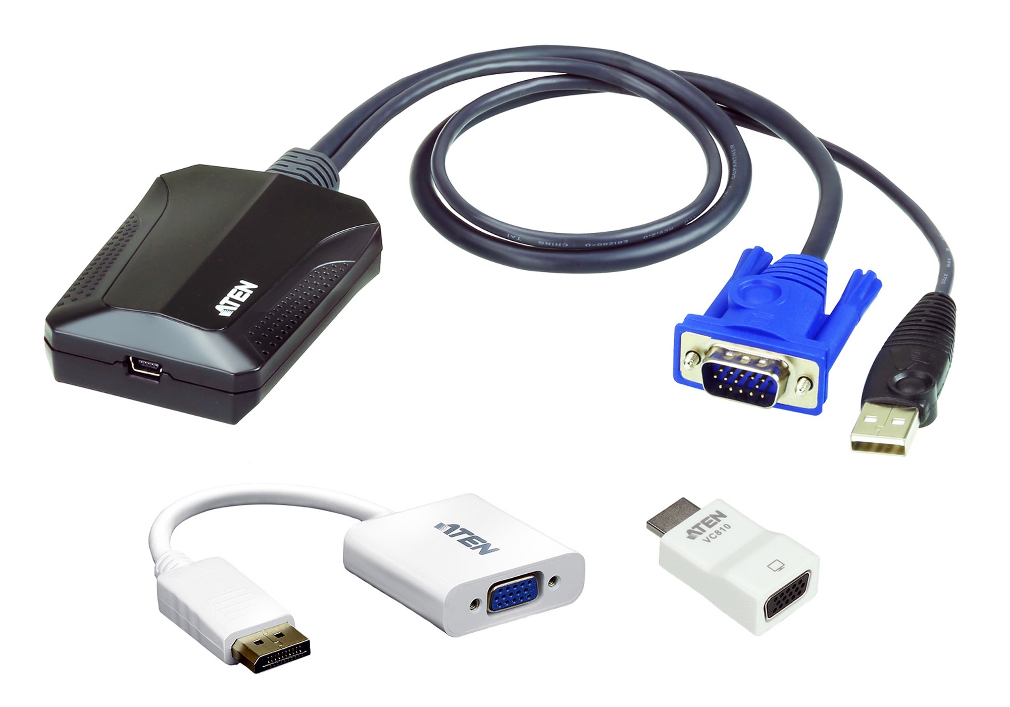 ATEN CV211CP KVM switch Black
