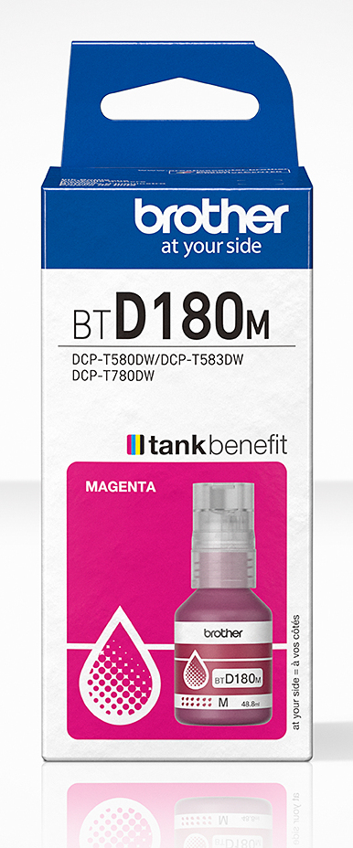 Brother BT-D180M Ink bottle magenta, 5K pages ISO/IEC 19752 48.8ml for Brother DCP-T 580 DW
