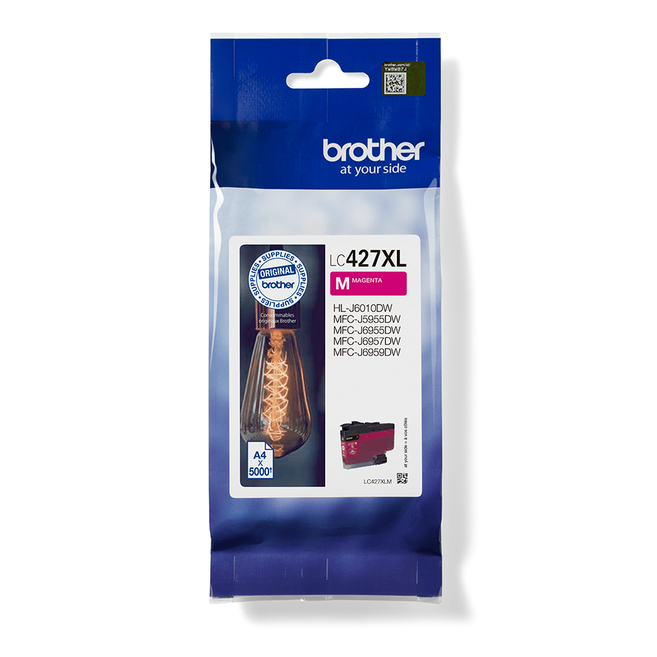 Brother LC-427XLM Ink cartridge magenta high-capacity, 5K pages ISO/IEC 24711 for Brother MFC-J 5955