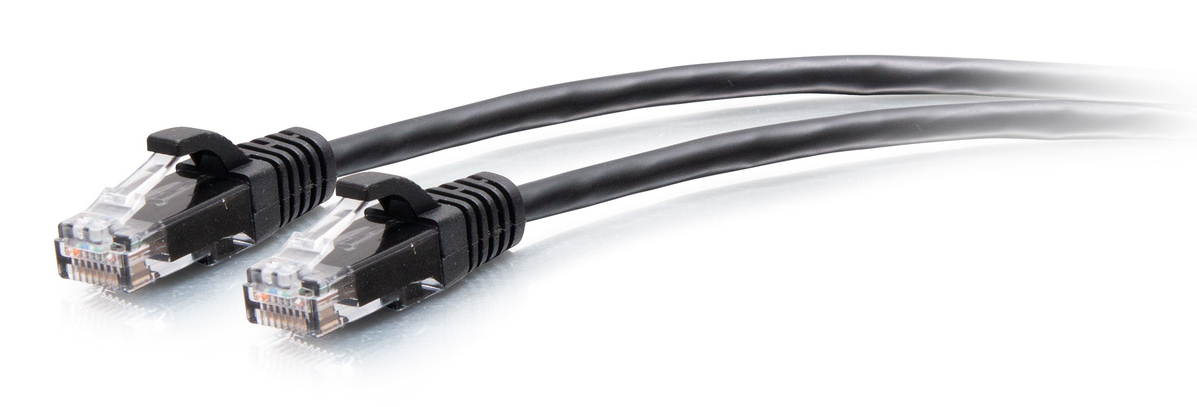 C2G 7.6m Cat6a Snagless Unshielded (UTP) Slim Ethernet Patch Cable - Black