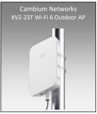 Cambium Networks XV2-23T 802.11ax Wi-Fi6 Dual Radio 2x2 Outdoor Access Point, IP67, 1GbE Uplink With 3 year Warranty
