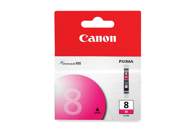 Canon 0622B006/CLI-8M Ink cartridge magenta Blister 13ml for Canon Pixma IP 3300/4200/6600/MP 960/Pro 9000