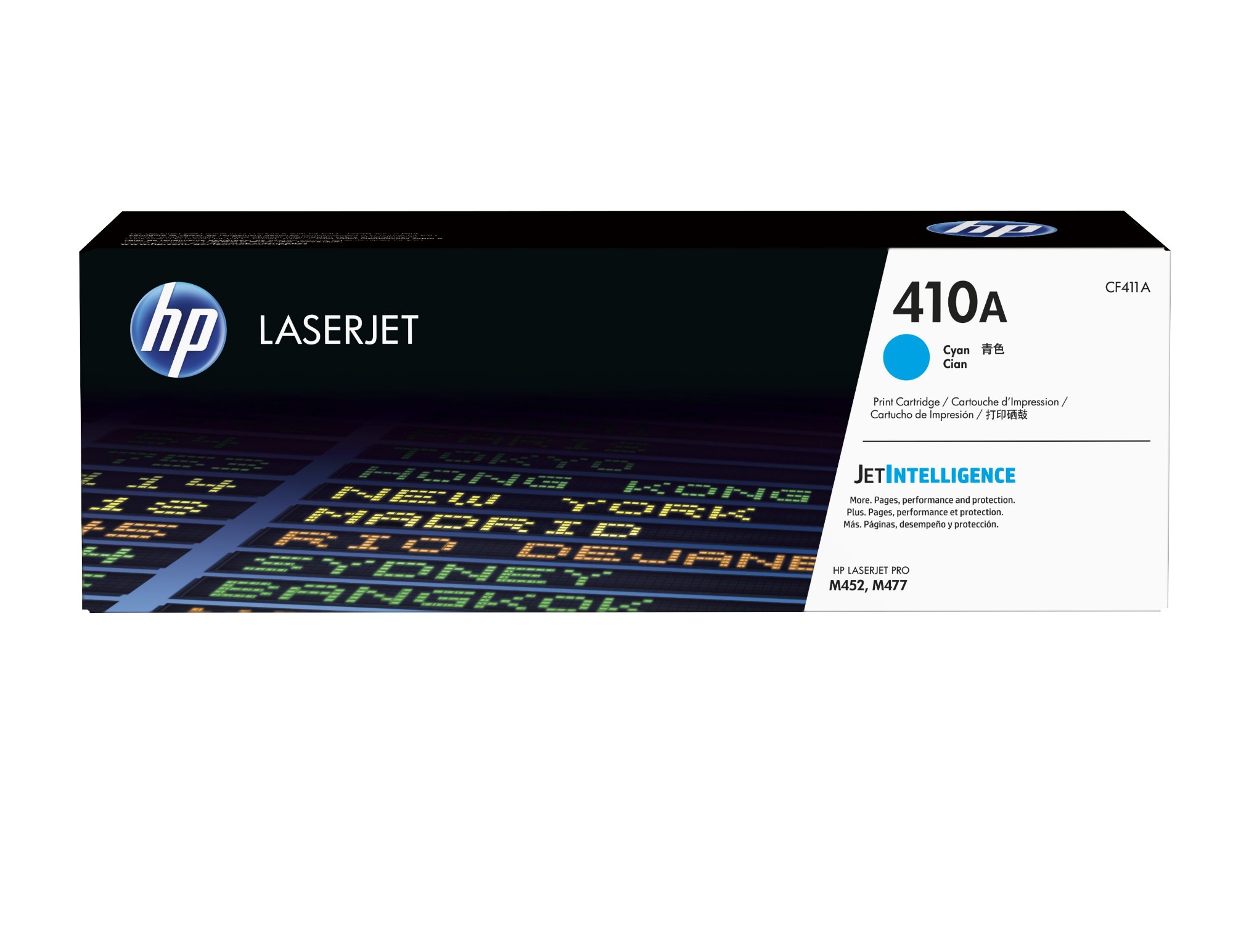 HP CF411A/410A Toner cartridge cyan, 2.3K pages ISO/IEC 19798 for HP Pro M 452