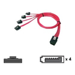 Chenbro SAS - Serial ATA SATA cable 0.6 m Red