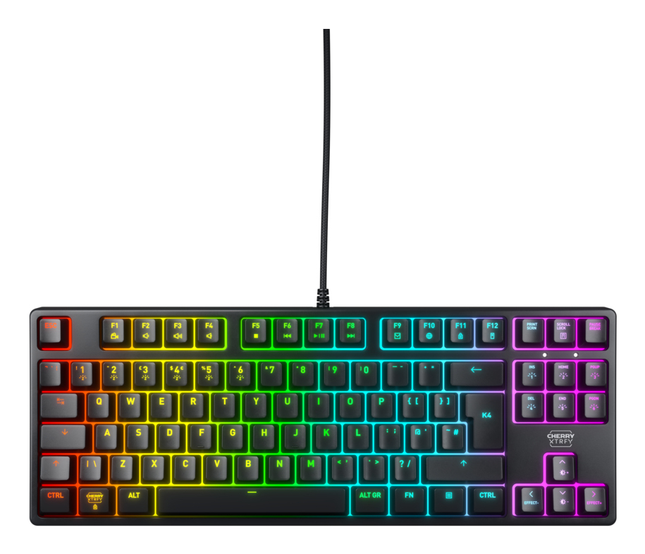 CHERRY K4V2 RGB, Tenkeyless mechanical gaming keyboard, UK