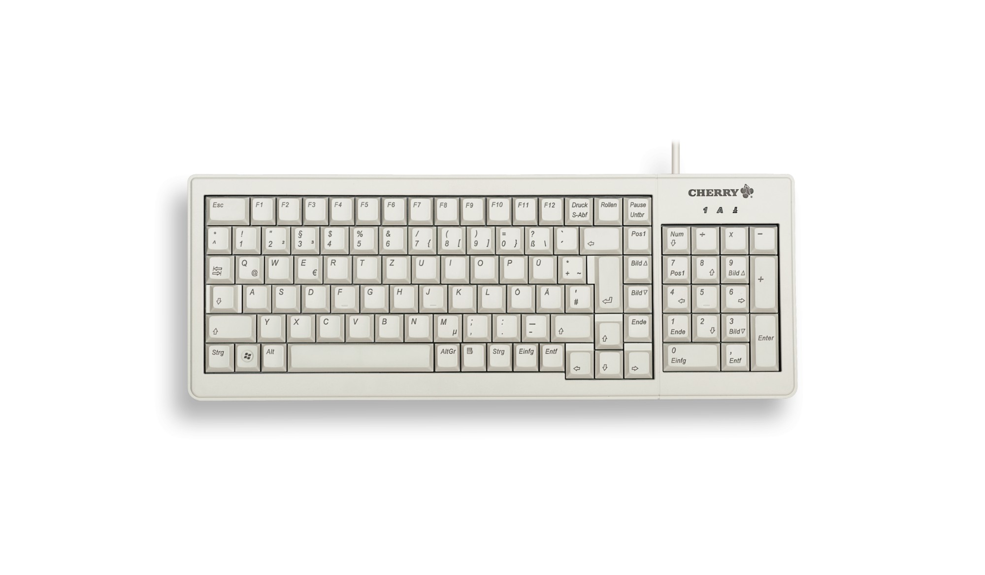 CHERRY XS G84-5200 keyboard USB + PS/2 QWERTY English Grey