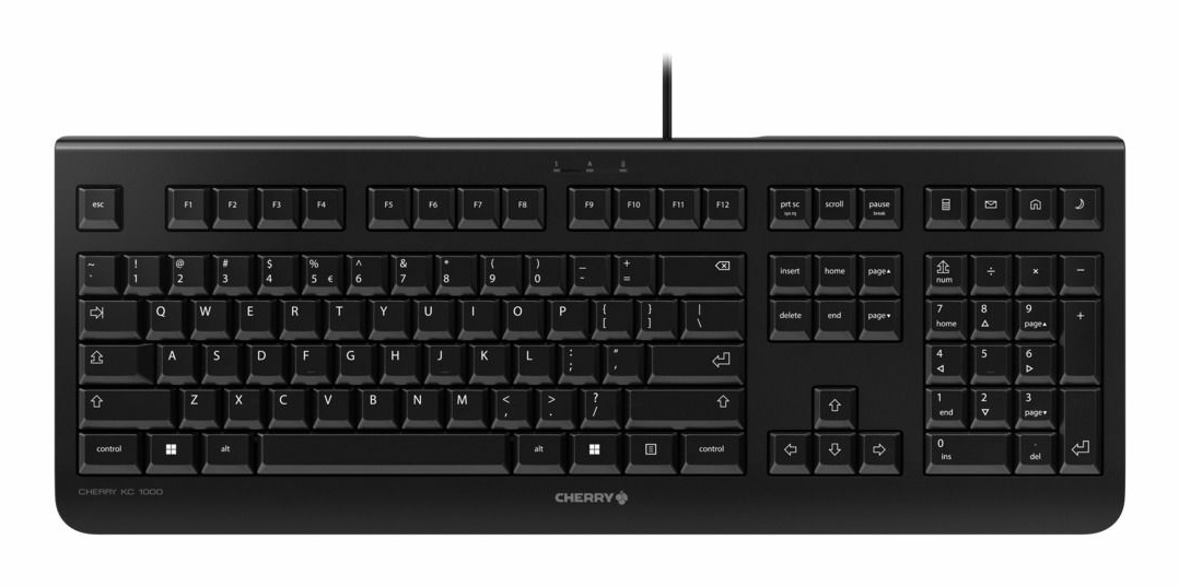 CHERRY KC 1000 keyboard Universal USB AZERTY Belgian Black