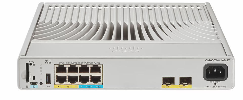 Cisco Catalyst C9200CX-8UXG-2X-A network switch Managed L2/L3 Power over Ethernet (PoE) Grey