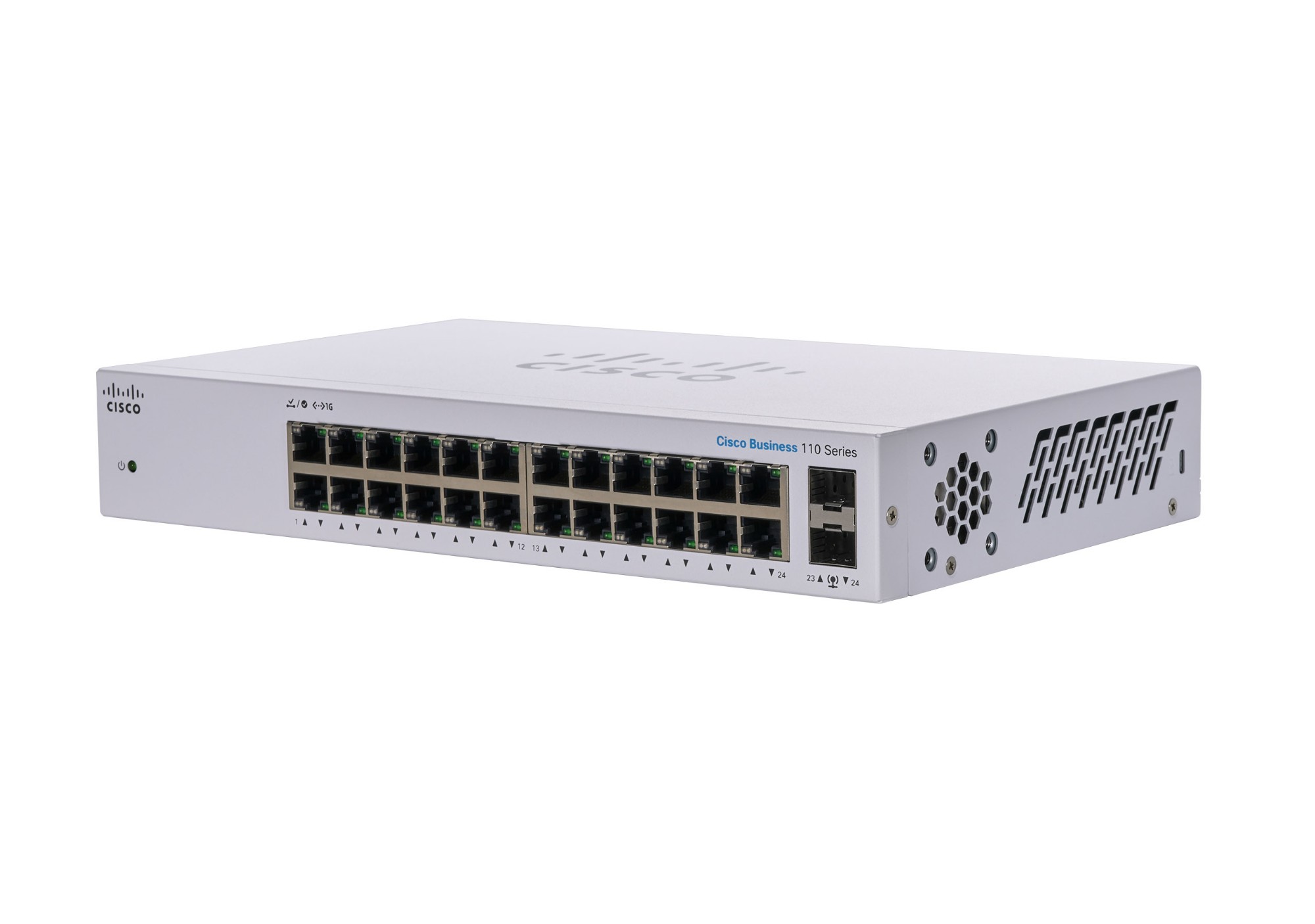 Cisco Business CBS110-24T-D Unmanaged Switch | 24 Port GE | 2x1G SFP Shared | Limited Lifetime Protection (CBS110-24T-D)