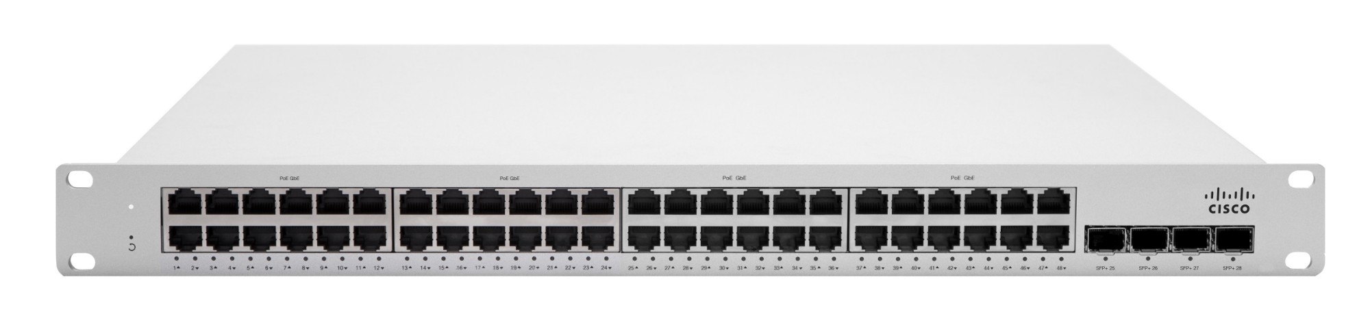 Cisco Meraki MS225-48LP L2 Stck Cld-Mngd 48x GigE 370W PoE Switch