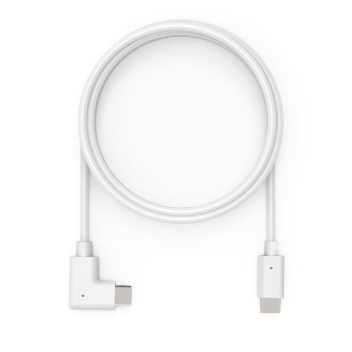 Compulocks 6ft Charge & Data USB-C to USB-C 90-Degree Cable Right Angle White