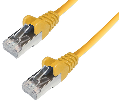 connektgear 0.5m RJ45 CAT6A SSTP Stranded Flush Moulded LS0H Network Cable - 26AWG - Yellow