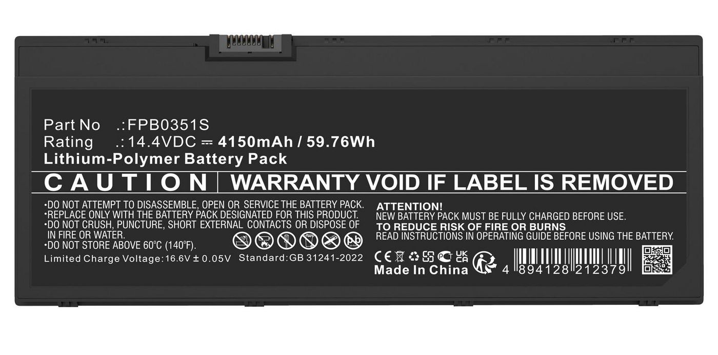 CoreParts Battery Li-Polymer Black