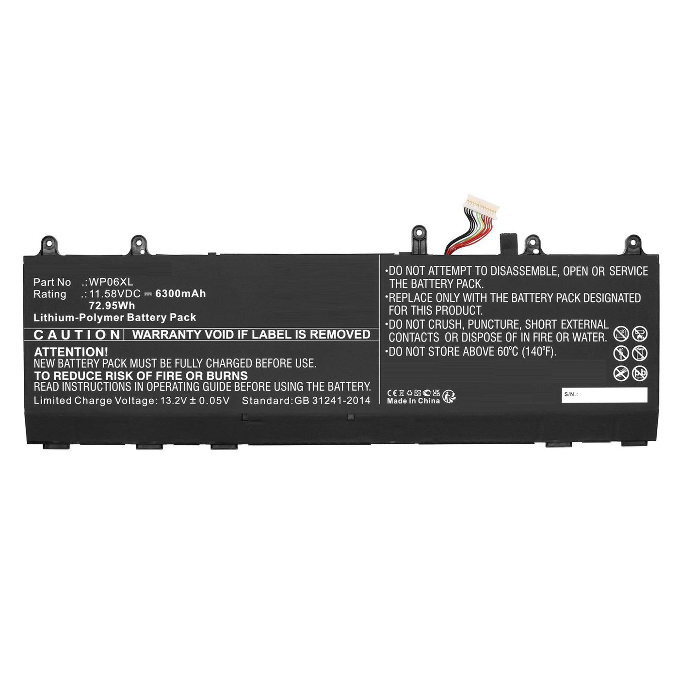 CoreParts Battery 11.55V 4800mAh