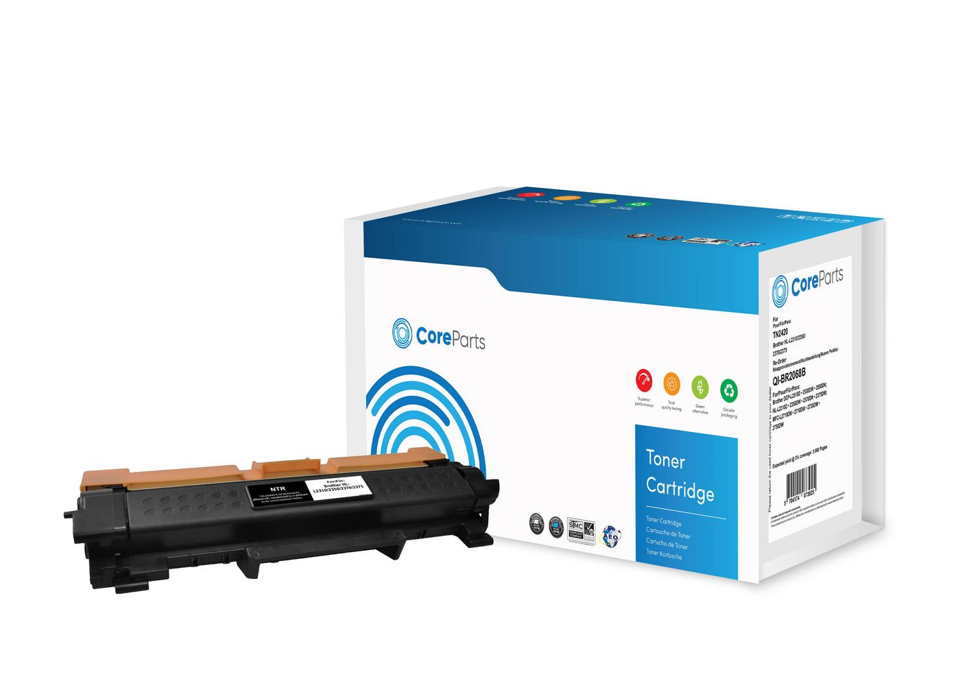 CoreParts QI-BR2068B toner cartridge 1 pc(s) Compatible Black