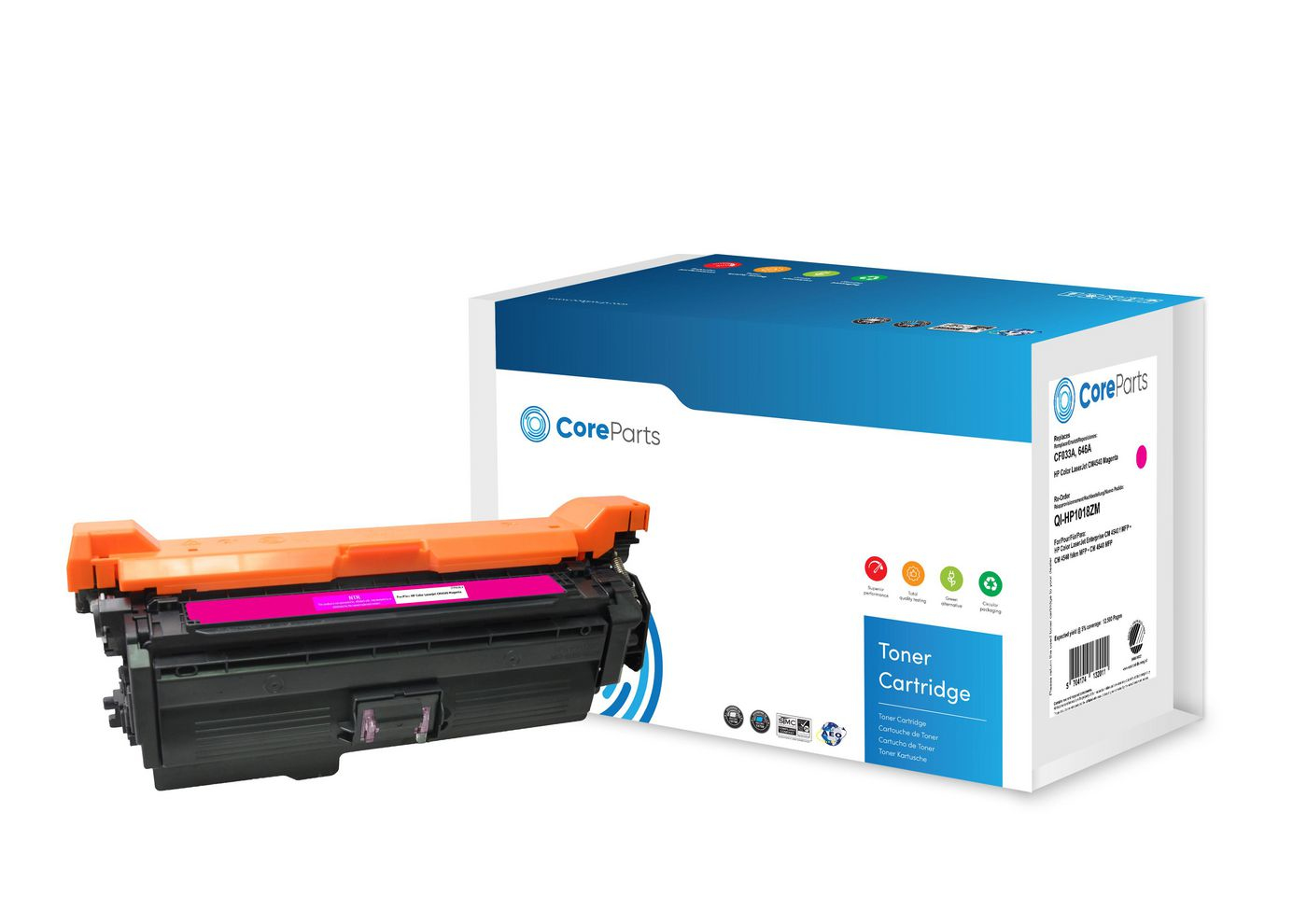 CoreParts QI-HP1018ZM toner cartridge 1 pc(s) Compatible Magenta