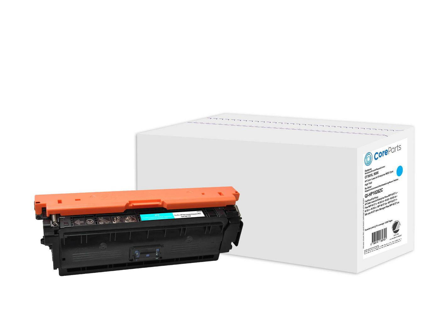 CoreParts QI-HP1028ZC toner cartridge 1 pc(s) Compatible Cyan
