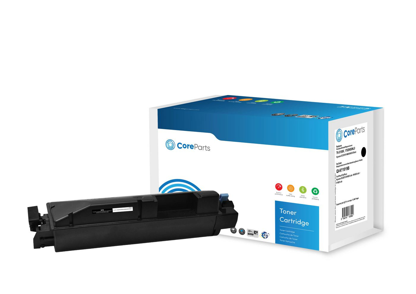 CoreParts QI-KY1019B toner cartridge 1 pc(s) Compatible Black