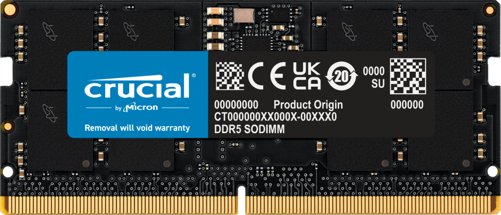 Crucial CT16G56C46S5 memory module 16 GB 1 x 16 GB DDR5 ECC