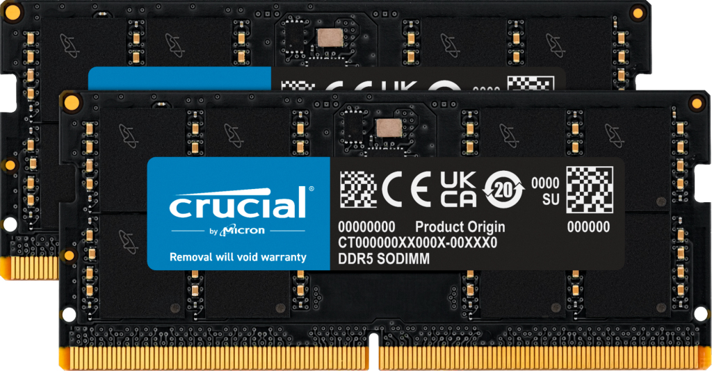 Crucial CT2K64G56C46S5 memory module 128 GB 2 x 64 GB DDR5 5600 MHz