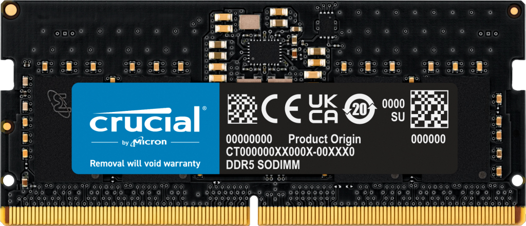 Crucial CT8G56C46S5 memory module 8 GB 1 x 8 GB DDR5 5600 MHz ECC